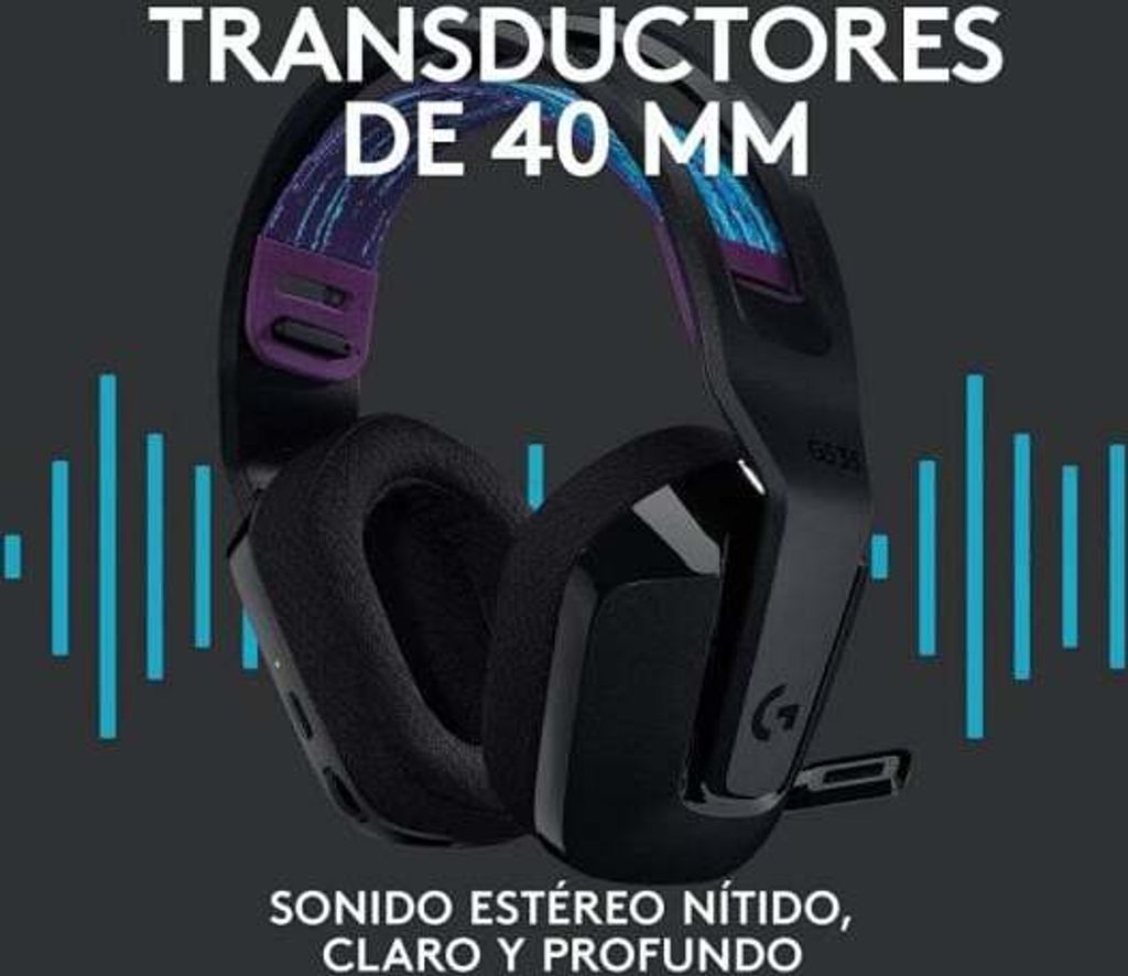 Logitech G G535 Kopfhörer Kabellos Kopfband Gaming Schwarz Produktbild 26