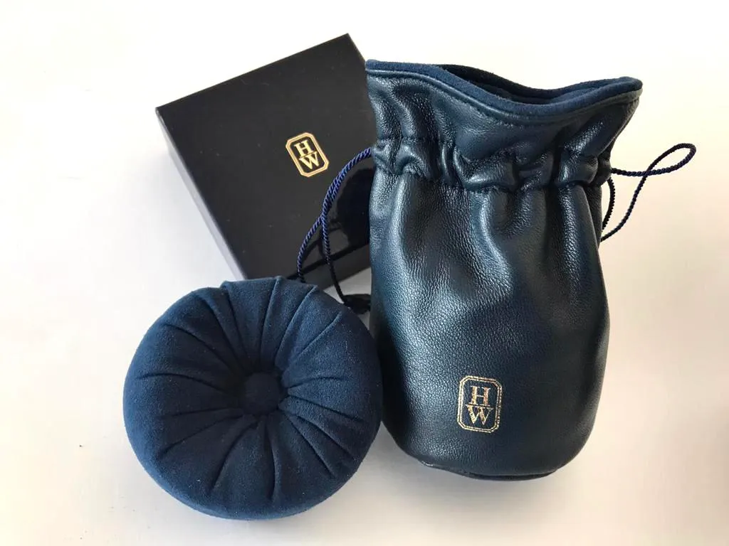 Sac de voyage Harry Winston Cuir Bleu : Fini les bagages fragiles et communs