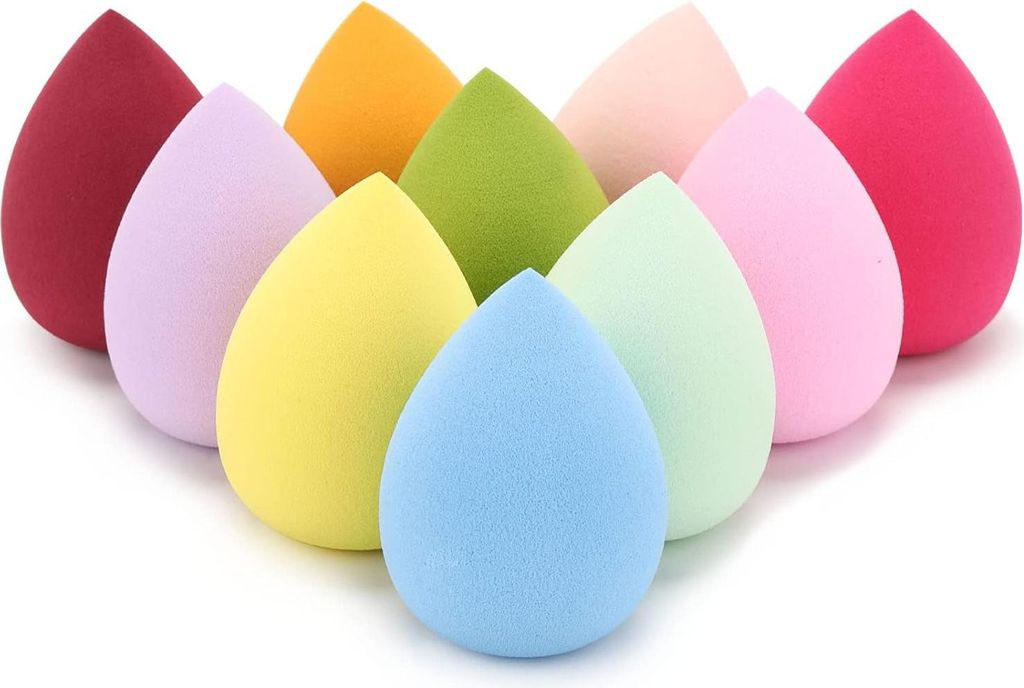 Schönheitsmixer Make-up Schwämme - 10 Stück für flüssige Foundation