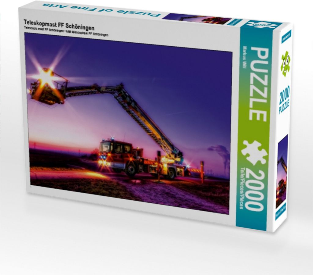 Calvendo Teleskopmast FF Schöningen 2000 Teile Puzzle quer Produktbild 