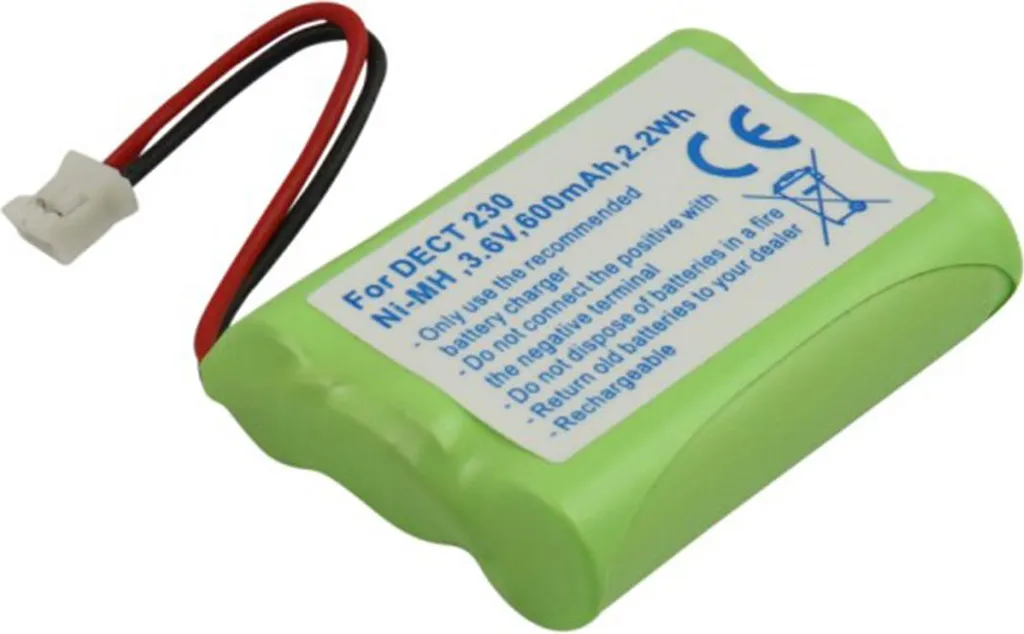 Batteria Avizar Alcatel Altiset S/Pro I NiMH 600mAh - Ricambio Verde