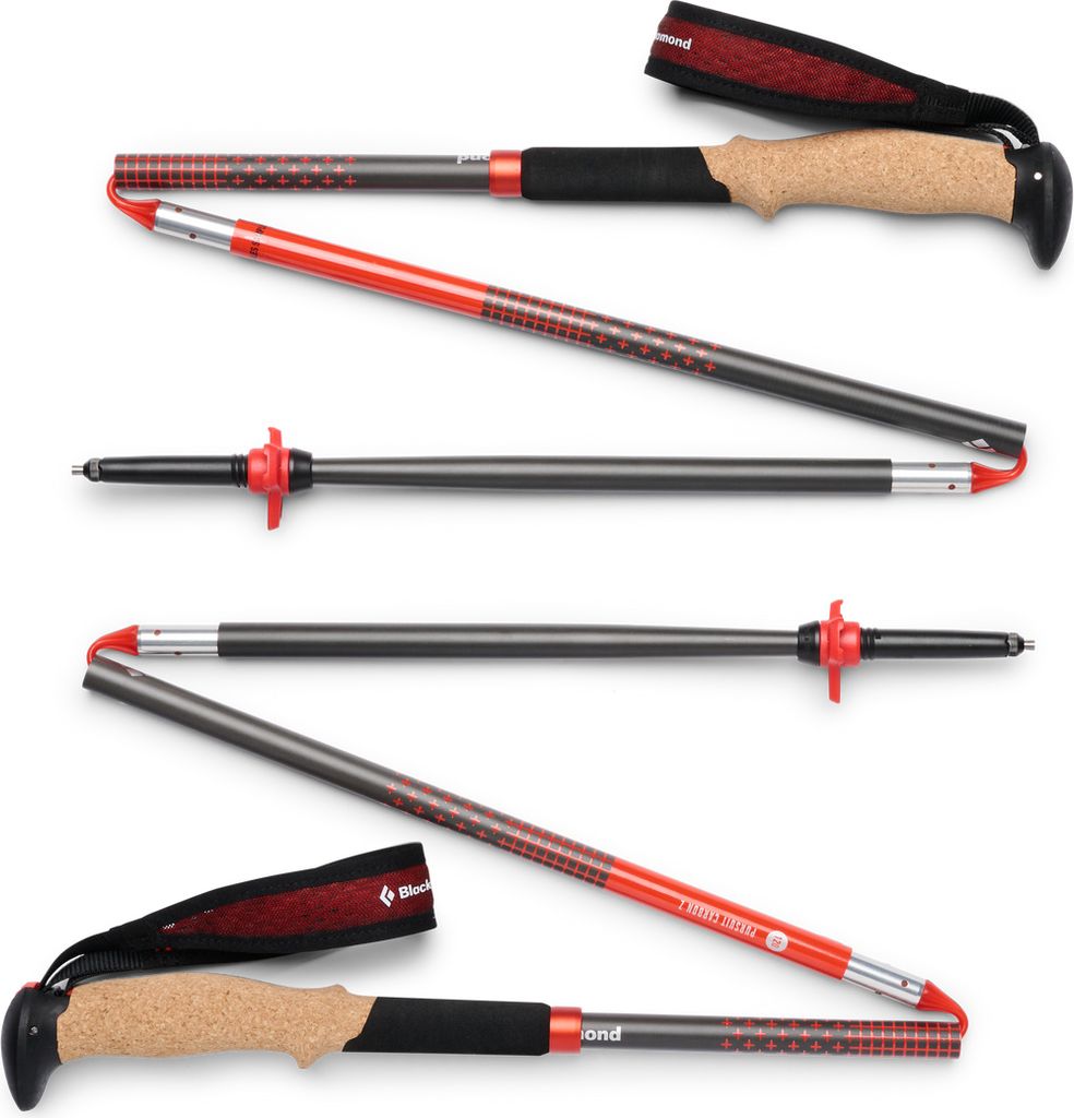 Pursuit Carbon Z Poles, 8001 Octane, 115 cm, Black Diamond