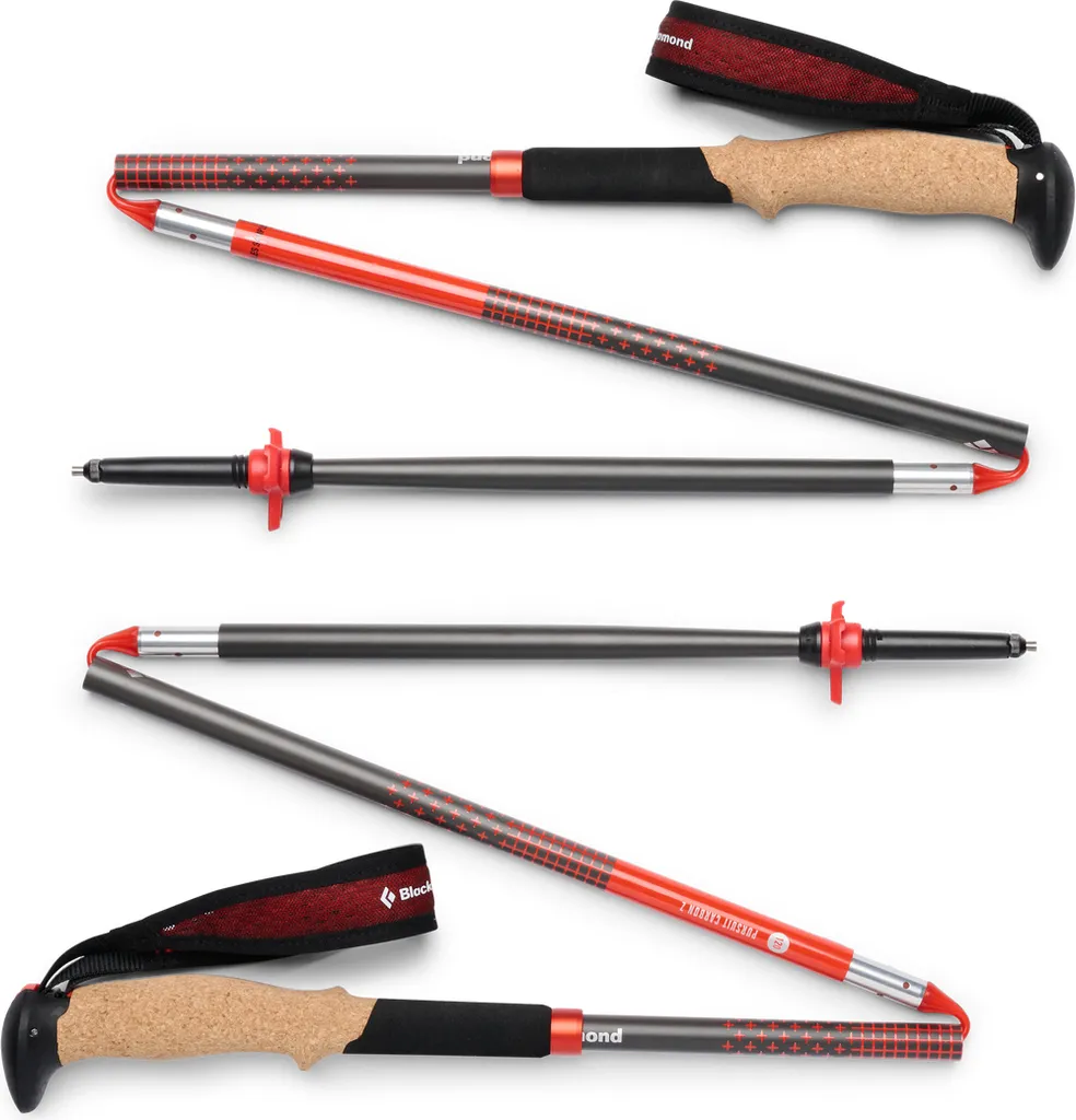 Bâtons de randonnée en carbone Black Diamond Pursuit Z 115 cm Pro
