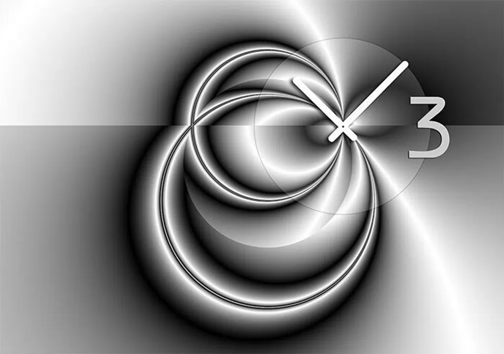 Orologio Designer Dixtime 4392 - Alluminio Dibond 35x50cm Moderno