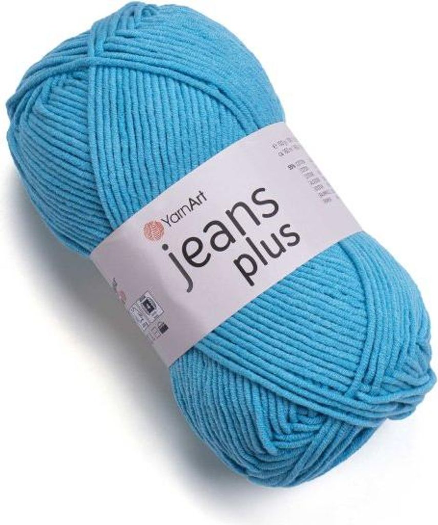 YarnArt Jeans Plus Wolle 100g Türkis, 160m, Baumwolle-Acryl Produktbild 