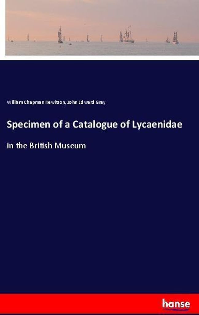 Specimen of a Catalogue of Lycaenidae
