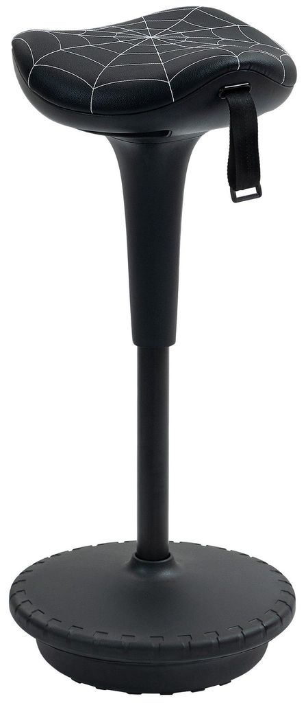 Ergonomischer Stehhocker mit verstellbarer Höhe, Schwarz