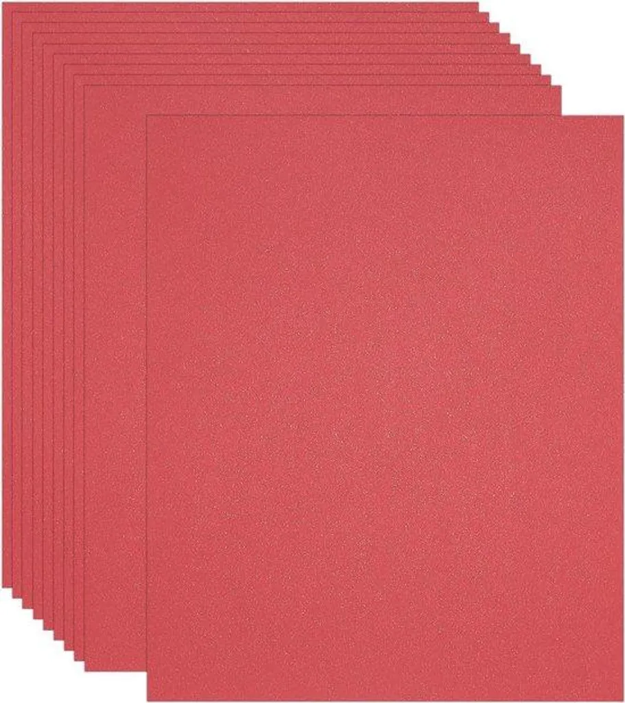 Papier rouge pailleté A4 anti-perte de brillance pour travaux manuels