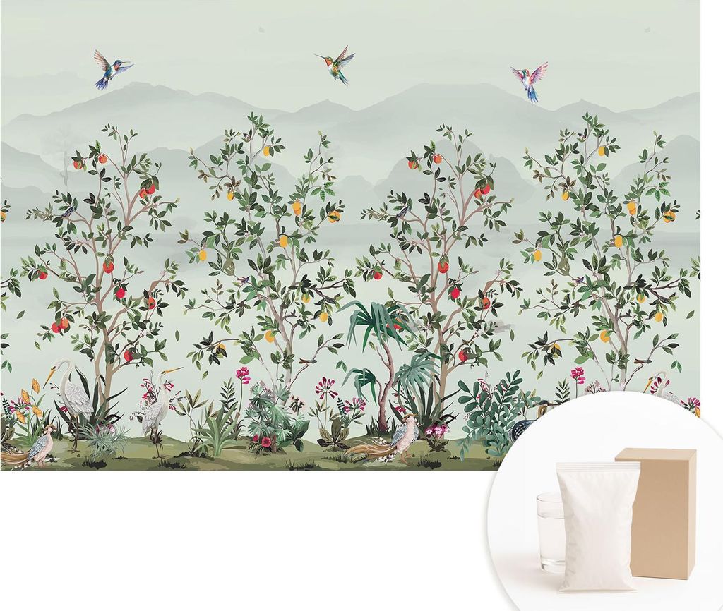 Fototapete - Wandbilder für Wohnzimmer - 104x70 cm - Dekorative Wandfolie - Modernes Design für Wanddekoration - Tapeten für Innenräume - Exoti...