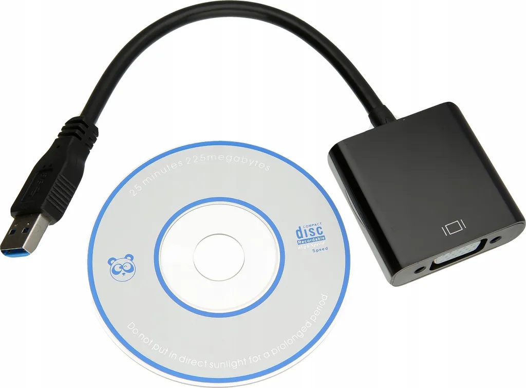Convertisseur USB vers VGA 1080p Full HD avec Puce de Conversion Stable - 3