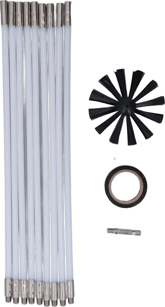 Éliminez les obstructions de cheminée avec ce kit brosse rotative 33pcs
