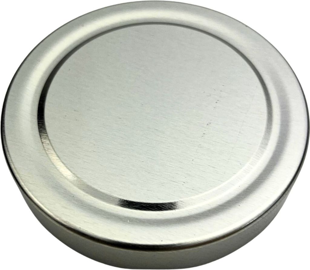 52x DEEP Twist Off Ersatzdeckel Schraubdeckel Metalldeckel für 500 g Rundglas TO 82mm Deckelfarbe Silber