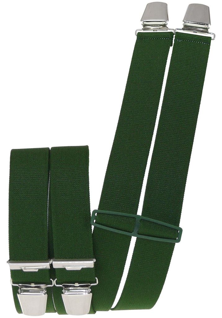 Hosenträger mit 4 extra starken  Clips uni Farben Produktbild 