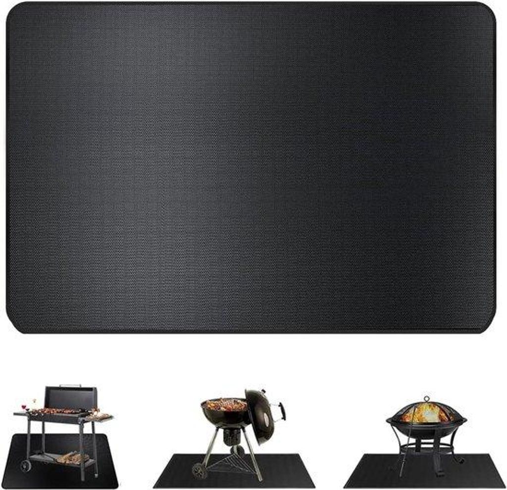 Feuerfeste Grillplatte - Hitzeabdeckung für offene Kamin und Grill - 64x50CM
