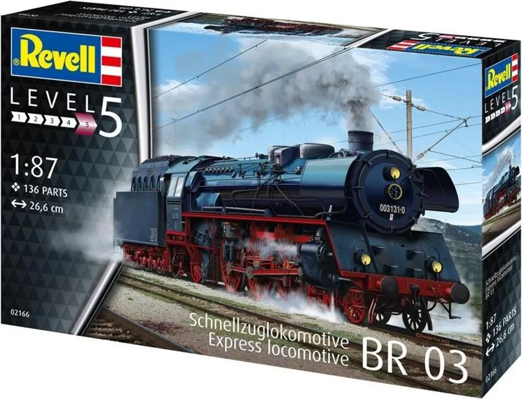 Locomotive BR03 Haute Précision 1:87 avec Finition Métal et Détails HO