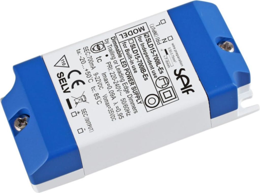 SELF SLD15-700IL-ES, Desktopnetzteil IP20 15W 9-22V 0,7A Produktbild 