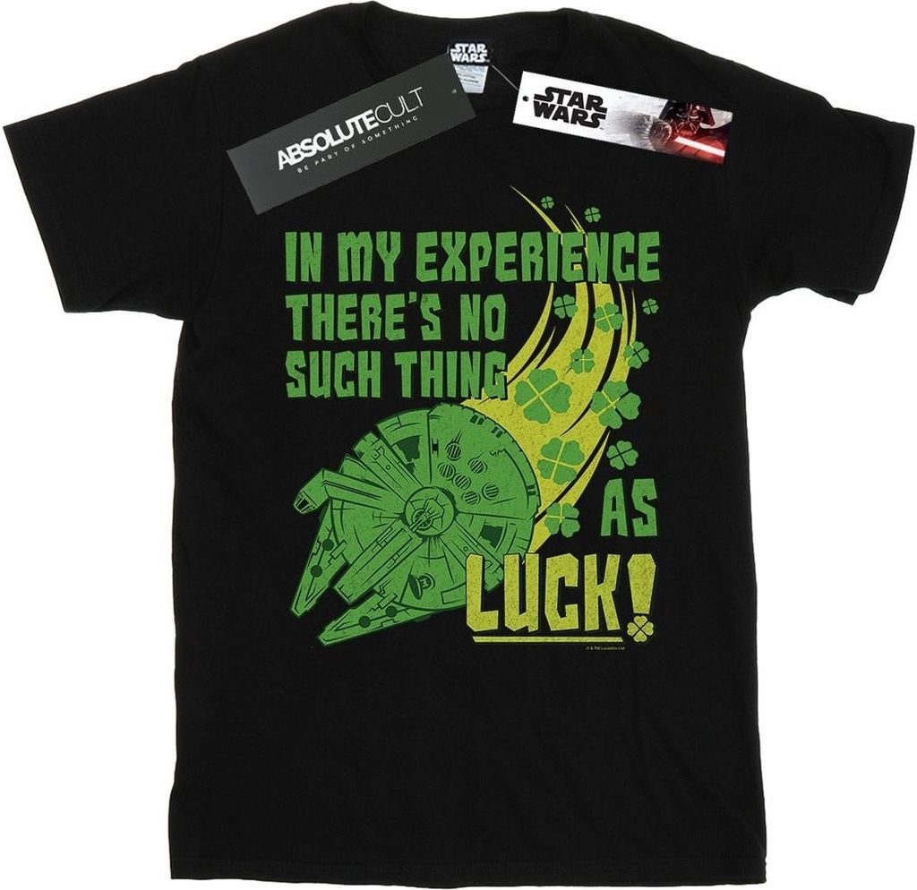 Star Wars - "Millennium Shamrock Luck" T-Shirt für Herren BI46540 (XL) (Schwarz)