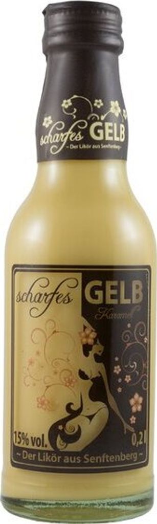 "scharfes GELB" Karamell (Likör / 0,2 l / 15 % vol.)