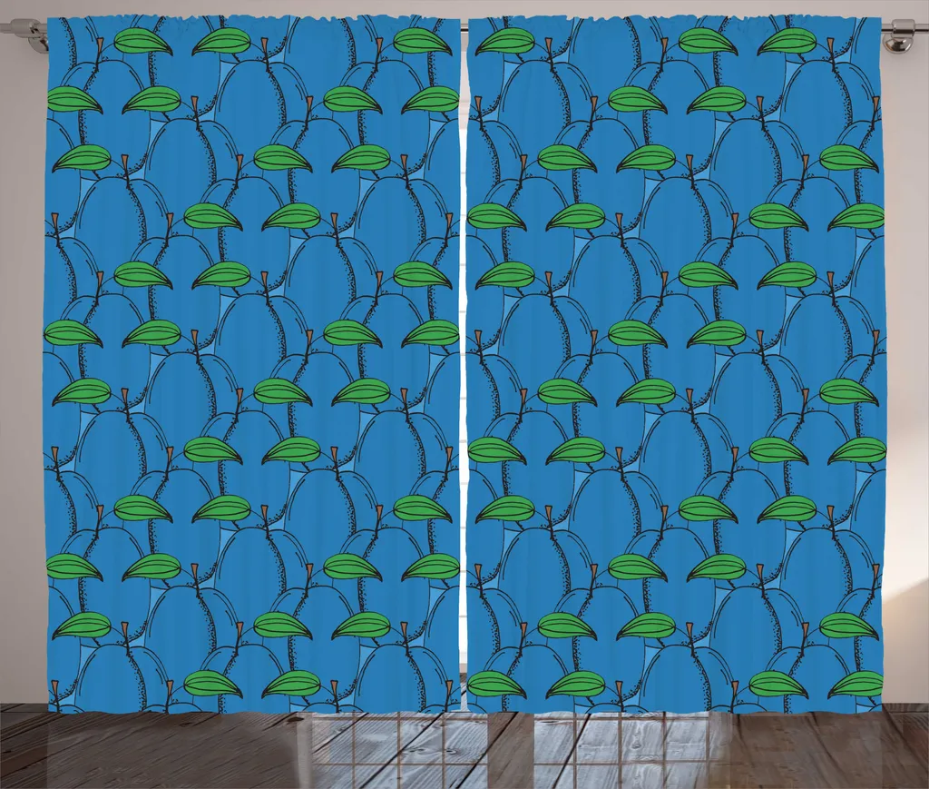 Grand Rideau Décoratif pour Chambre Ambiance Nature Prune 280x225 cm
