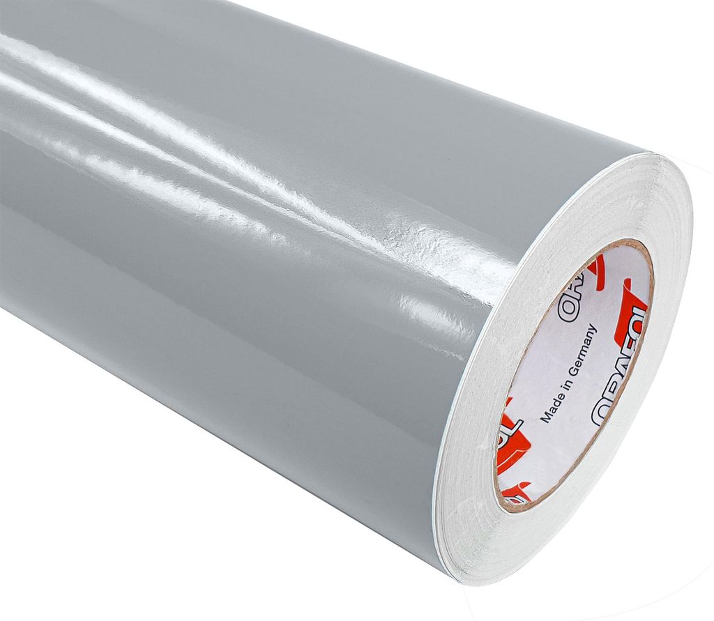 DecoMeister Möbelfolie selbstklebend 100x50 cm - Grau Hochglanz - Einfarbig Klebefolie für Möbel - Klebefolie Möbel für einfache Anwendung, id...