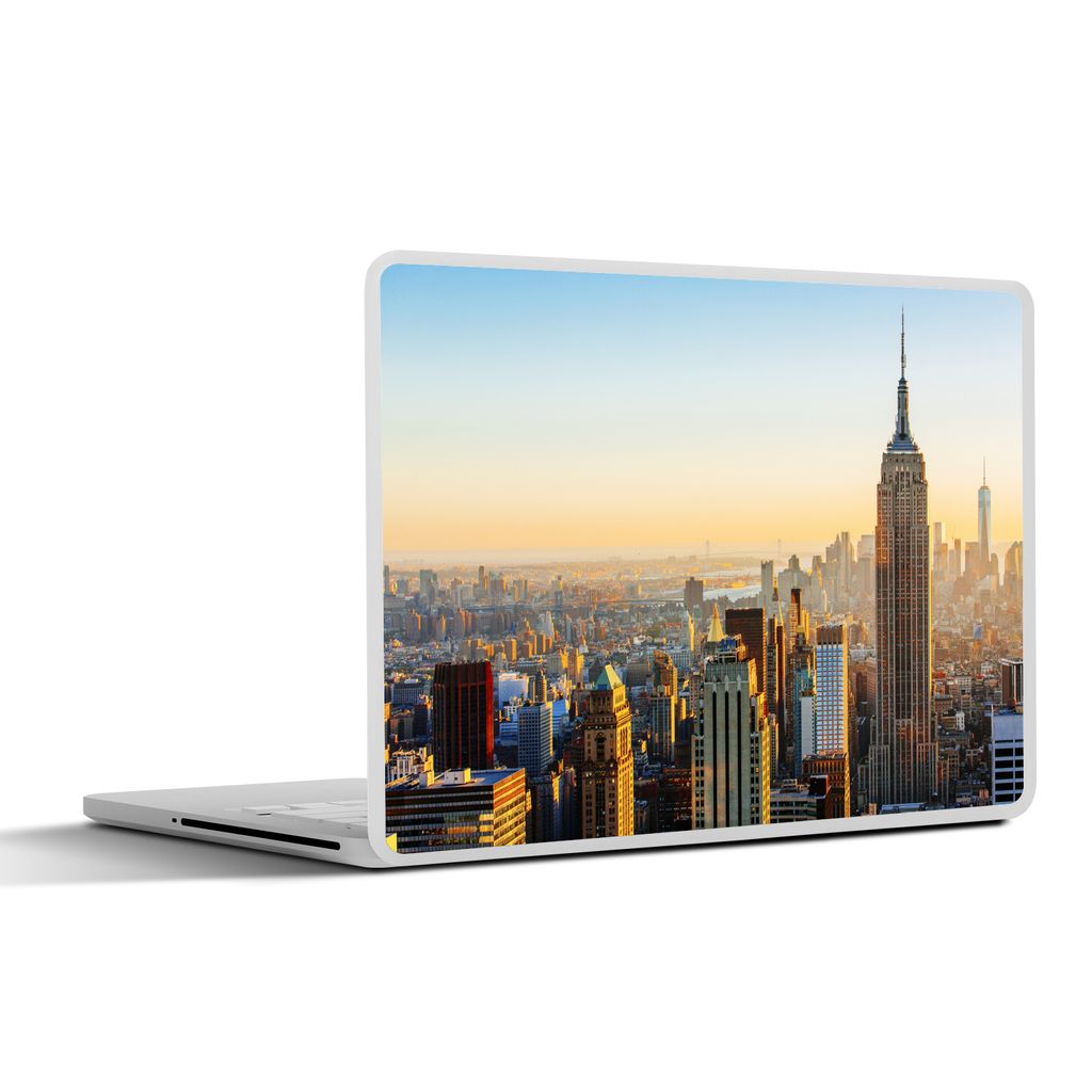 MuchoWow Laptop Aufkleber Sticker Cover New York aus der Vogelperspektive 30x22 cm - Laptop-Sticker