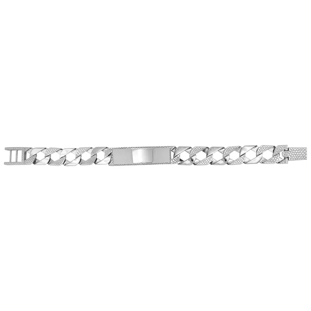 Bracelet Gourmette Femme en Argent 925 Largeur 13mm Longueur 22cm