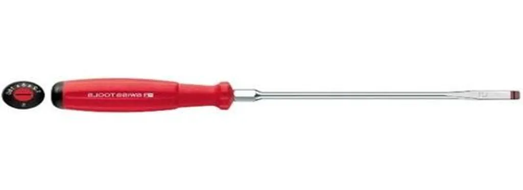 Tournevis plat professionnel avec lame de 7 mm en acier forgé robuste
