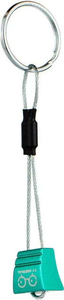Climbing Nut Key Holder, green, Ersatz-Schlüßelring mit Klemmkeil-Anhänger - YY Vertical