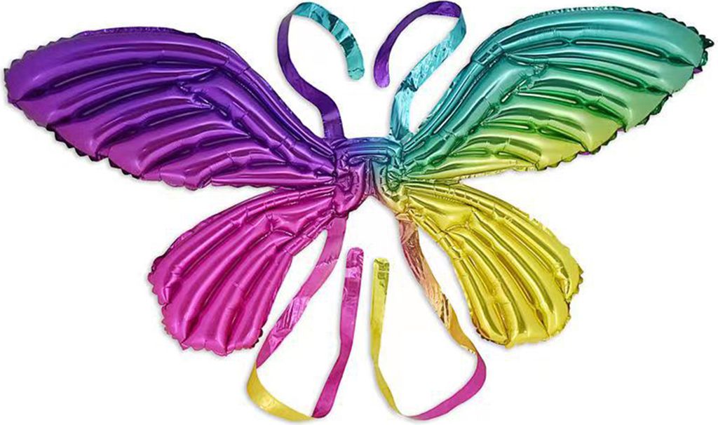Party Ballon Gradient Rampe wiederverwendbare bunte Schmetterlingsflügel Form Kinder zurück hängen Ballon Fotografie Prop B