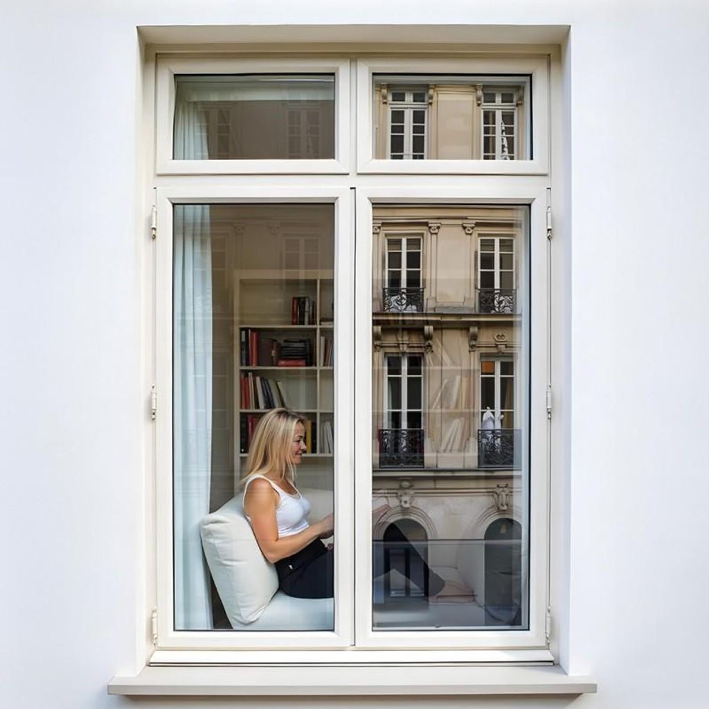 DIMEXACT - Filmspiegelfenster Anti -Look ohne Tain, für Glas weniger als 1,2 m², leichtes Silber, 44%Lichtgetriebe, L: 1,52 m x H: 5 m, in Roll -...