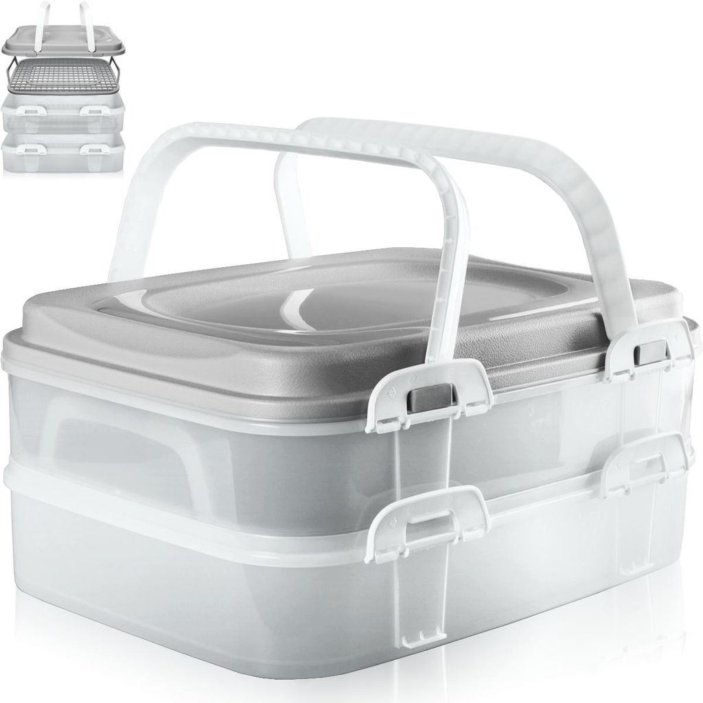 Partycontainer mit 2 Ebenen und Hebeeinsatz Transportbox XL Produktbild 