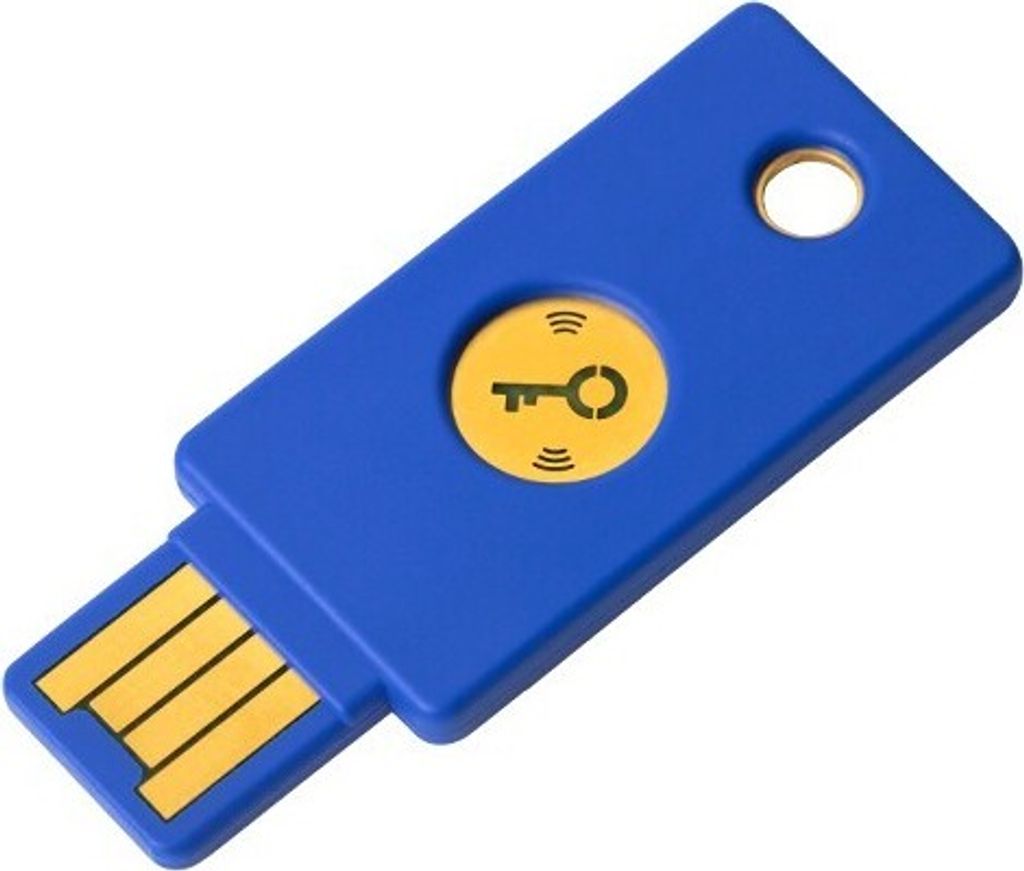 Clé de sécurité Yubico NFC, Windows, Mac OS, Linux, Modrá, Image du produit 