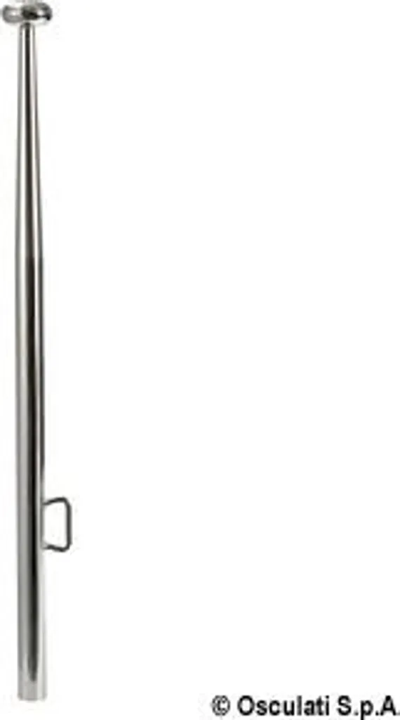 Mâtereau de pavillon inox poli pour bateau 900 mm diamètre 25 mm