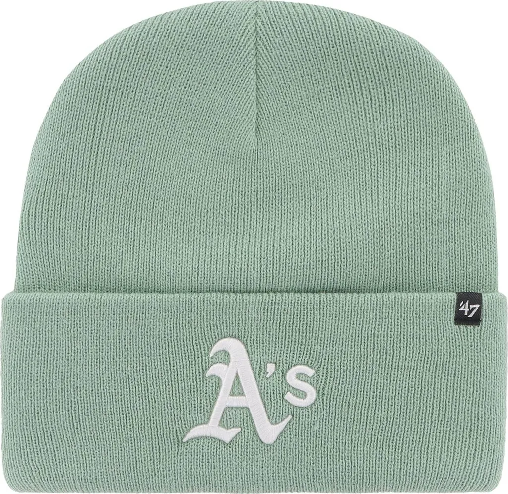 Bonnet Oakland Athletics Menthe en maille chaude - 47 Brand Haymaker MLB