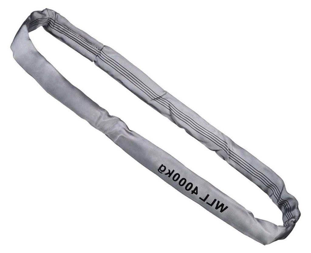 Rundschlinge, WLL 4000 kg, grau, Länge 2 m, Umfang 4 m