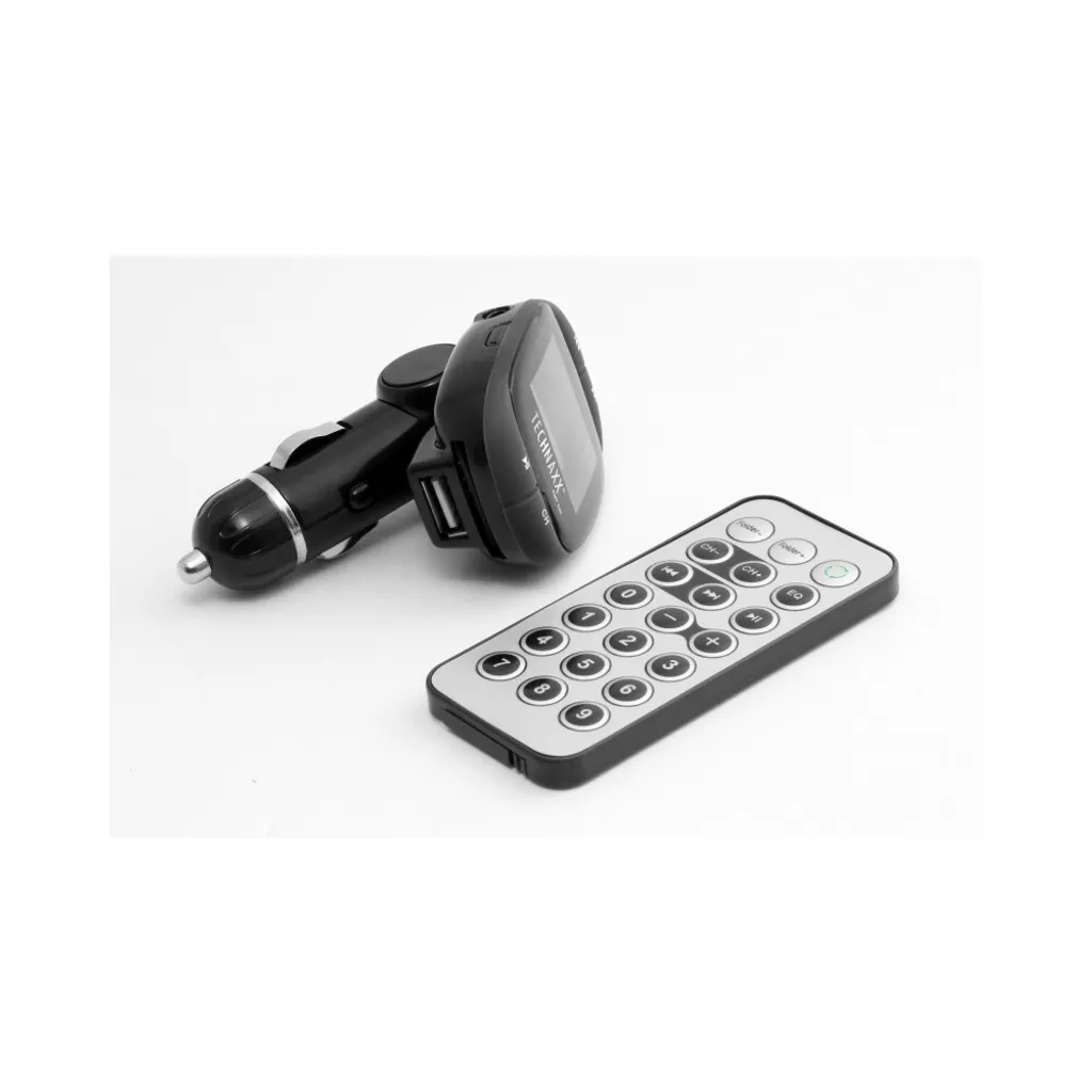 Émetteur FM Technaxx avec écran LCD et prise AUX pour votre autoradio