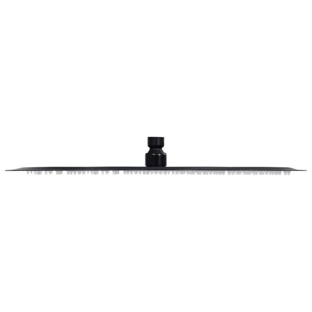 Soffione Doccia vidaXL 40cm Acciaio Inox Nero - Offerta Imperdibile - 2