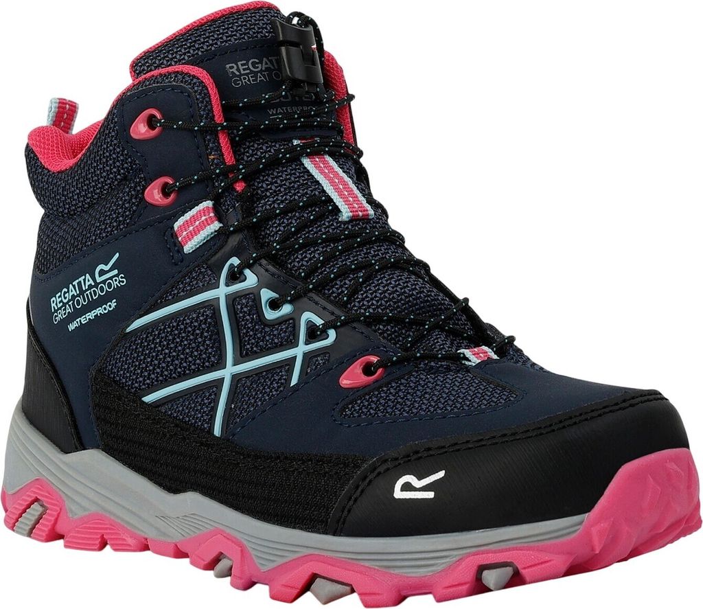Regatta - Kinder Wanderstiefel "Samaris III" RG10831 (37 EU) (Marine/Rosa Trank)
