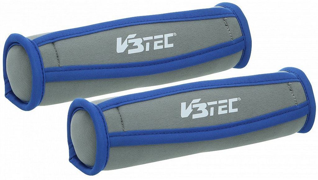 V3Tec Workout Hantel 2 x 1,0 kg grau blau