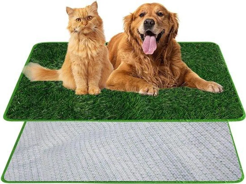 Toilettes chien réutilisables 50x70 cm anti-odeur pour balcon et terrasse