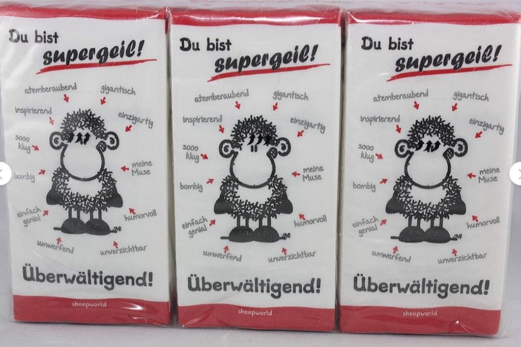 Sheepworld - 43500 - Papier Taschentücher, Du bist Produktbild 