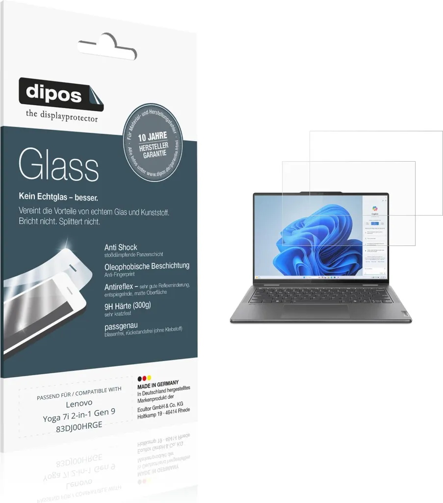 Anti-Reflet et Rayures : Protection Ecran pour Lenovo Yoga 7i Gen 9 x2