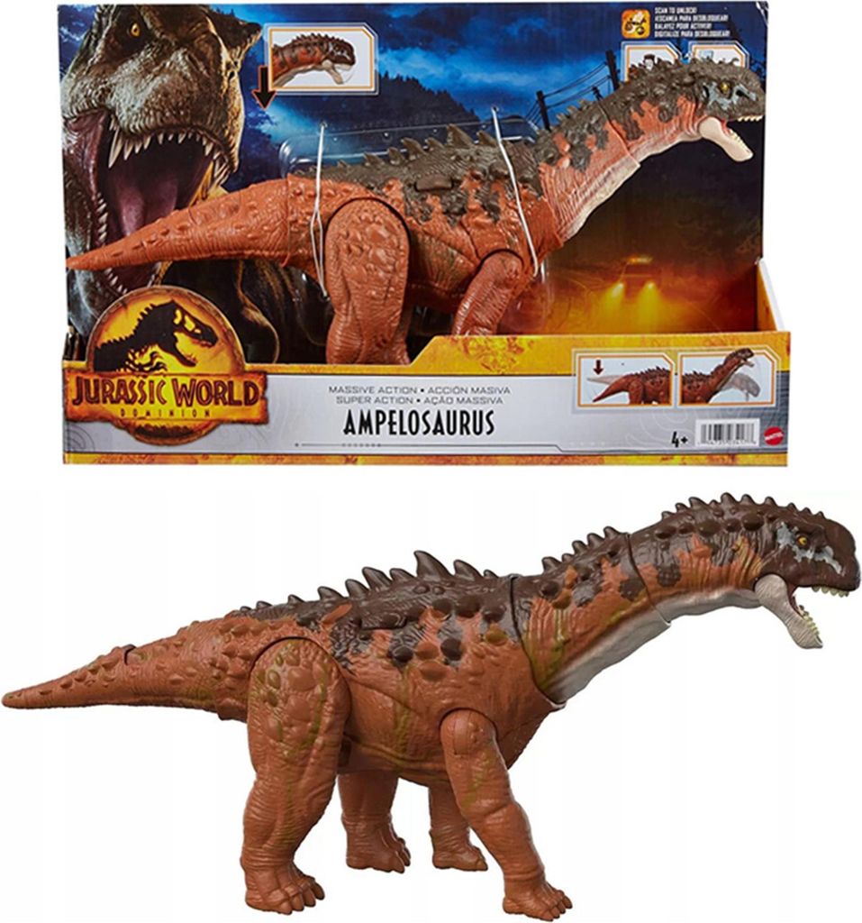 Mattel Jurassic World Massive Action Ampelosaurus Produktbild 