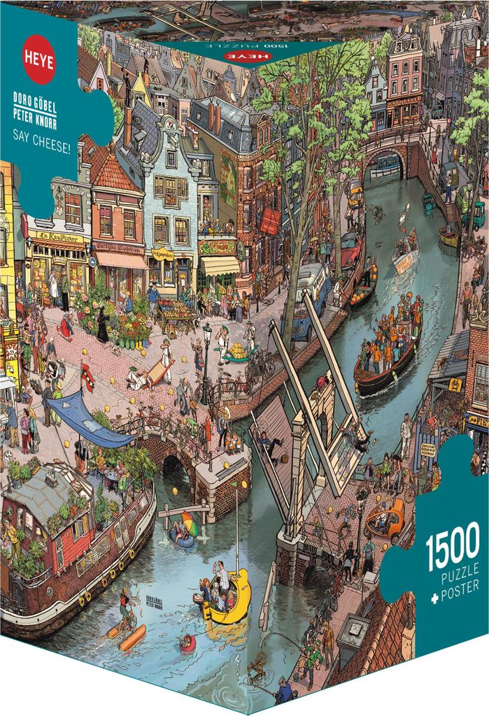 Heye - Puzzle triangolare - Say Cheese! Triangolare, 1500 Immagine del prodotto 