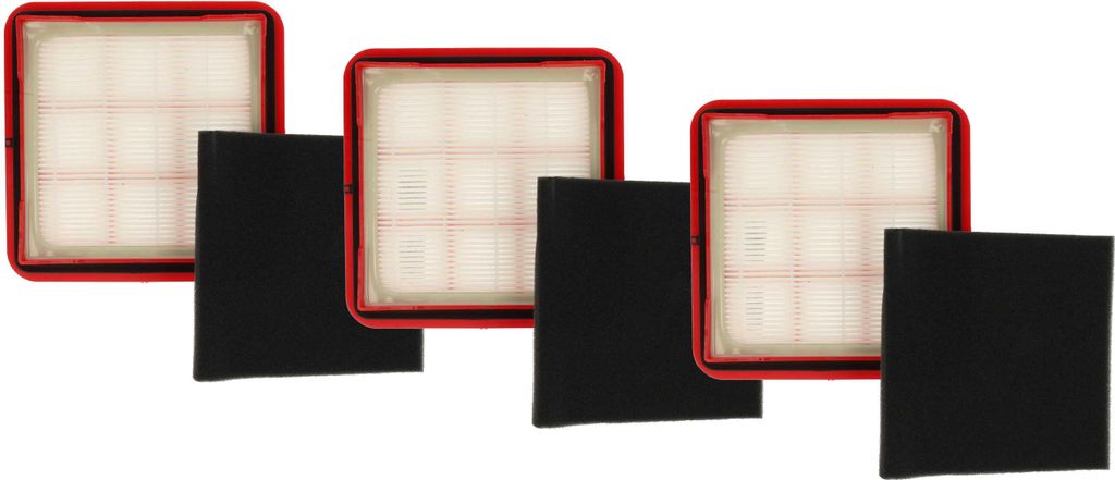 vhbw 3x Schaumstoff-Filter, 3x Motorschutz-Filter Produktbild 