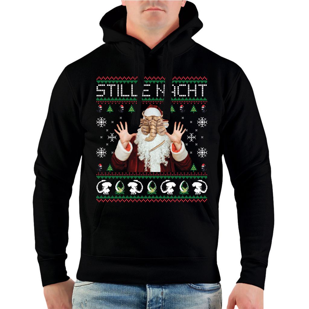 Herren Kapuzenpullover Weihnachten Stille Nacht