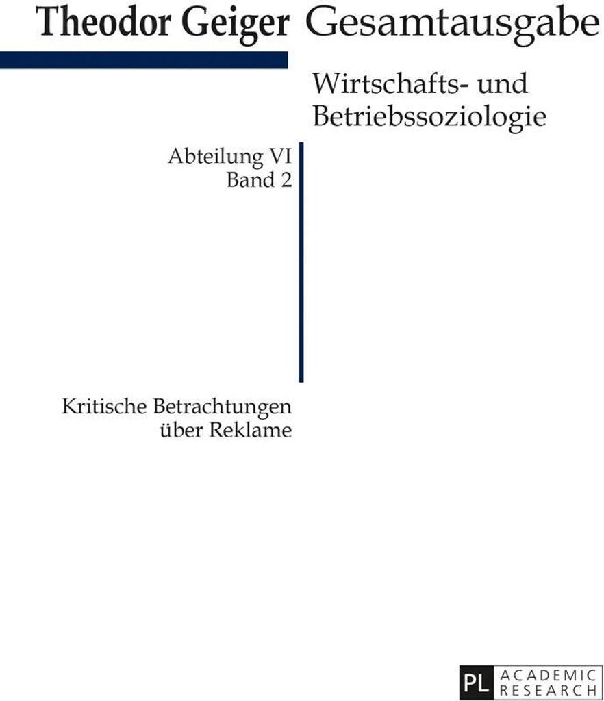 Kritische Betrachtungen über Reklame
