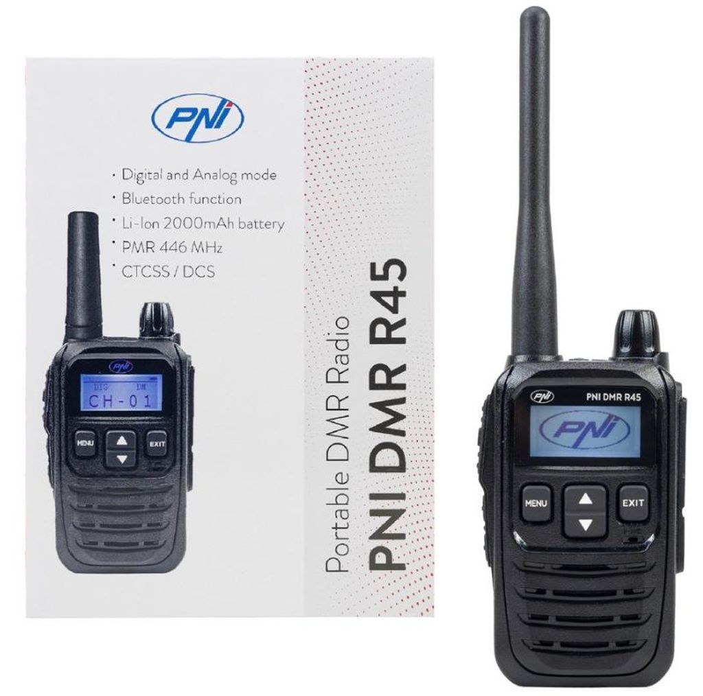 Trasmettitore radio portatile PNI DMR R45, digitale e Immagine del prodotto 