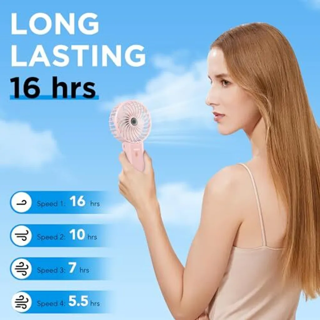 Ventilatore USB Lepwings: Piccolo, Pieghevole e Potente. Fino a 16h! - 2