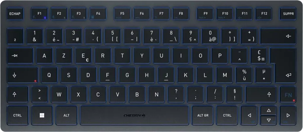 Clavier Cherry GENTIX Desktop Wireless Noir - Ensemble AZERTY Sans Fil
